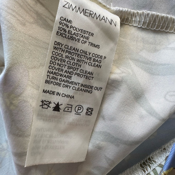 Zimmermann Super Eight Sheer Floral Silk Tie-Neck Blouse | Size 1 (XS) - Picture 12 of 15